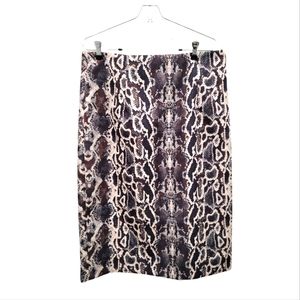 Mob Wife Snakeskin Pencil Skirt